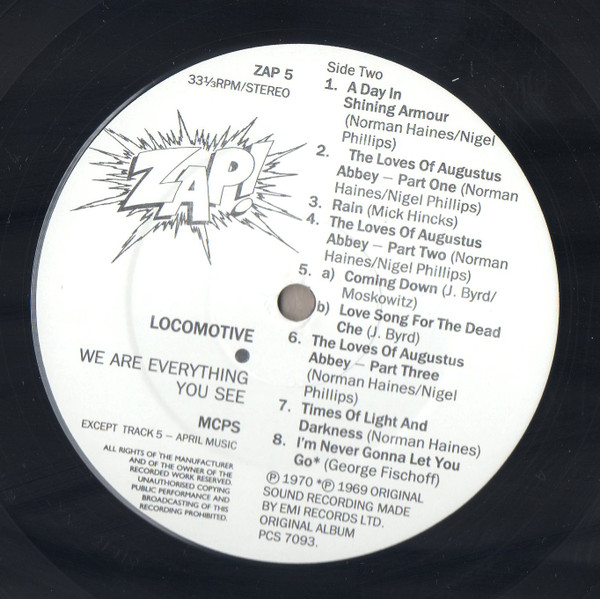 Locomotive - We Are Everything You See | Zap! (ZAP 5) - 4