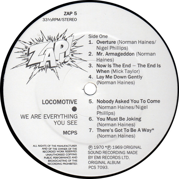 Locomotive - We Are Everything You See | Zap! (ZAP 5) - 3
