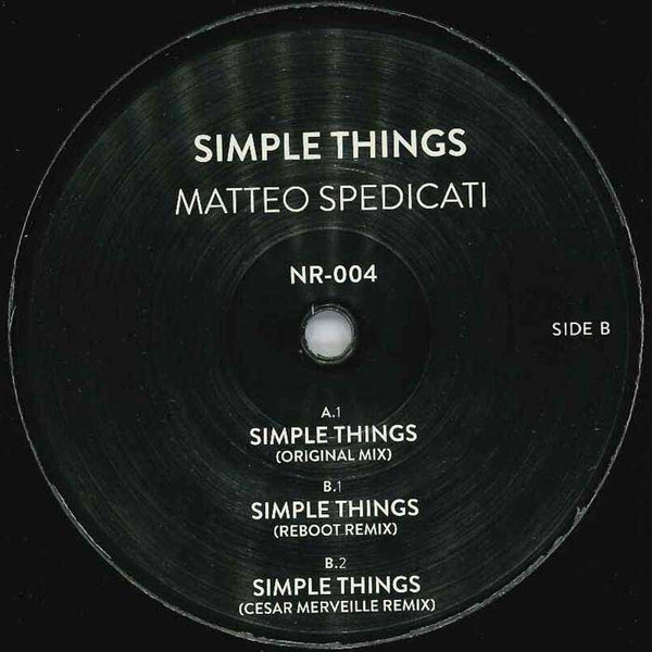 Matteo Spedicati - Simple Things | Noon Records (NR-004)