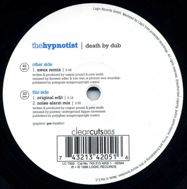 The Hypnotist - Death By Dub | Clear Cuts (clearcuts005)