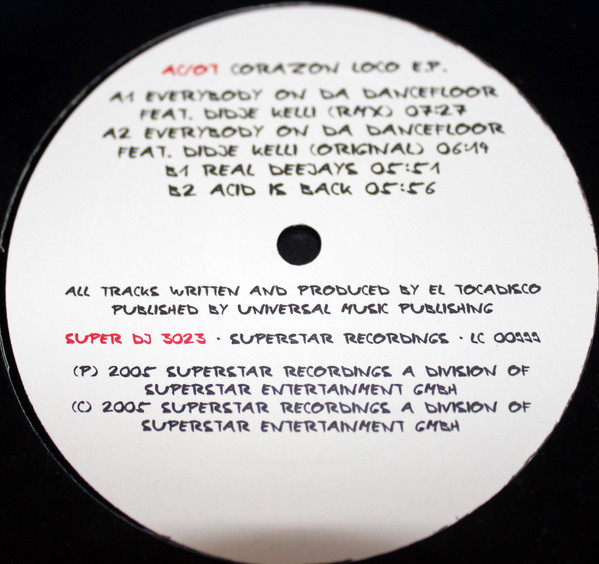 AC/OT - Corazon Loco E.P. | Superstar Recordings (SUPER DJ 3023) - 2 AC/OT - Corazon Loco E.P. | Superstar Recordings (SUPER DJ 3023) - 2