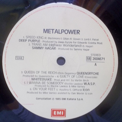 Various - Metalpower | EMI ITALIANA S.p.A. (64 2604671) - 3 Various - Metalpower | EMI ITALIANA S.p.A. (64 2604671) - 3