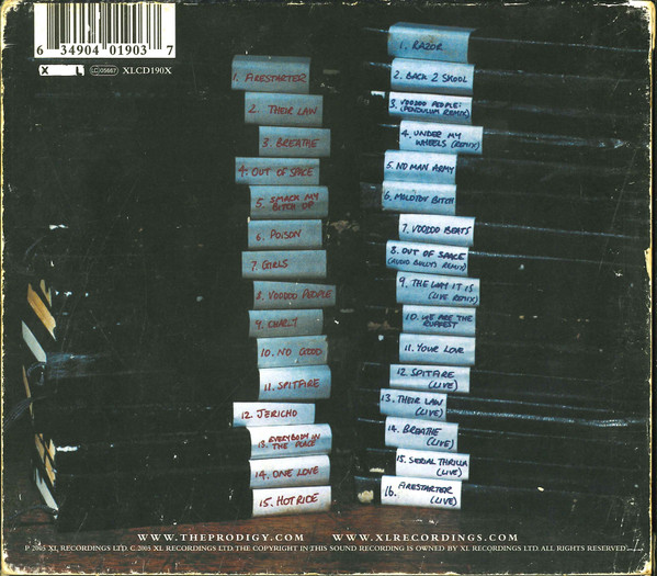 The Prodigy - Their Law - The Singles 1990-2005 | XL Recordings (XLCD190X) - 3 The Prodigy - Their Law - The Singles 1990-2005 | XL Recordings (XLCD190X) - 3