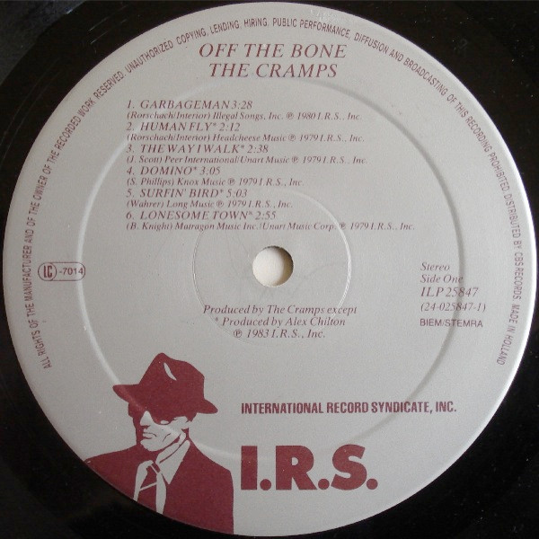 The Cramps - ...Off The Bone | I.R.S. Records (ILP 25847) - 3