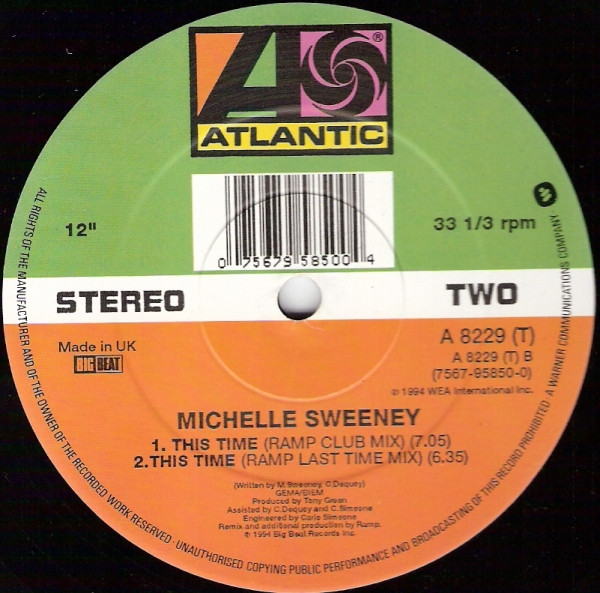 Michelle Sweeney - This Time | Atlantic (A8229T) - 4 Michelle Sweeney - This Time | Atlantic (A8229T) - 4