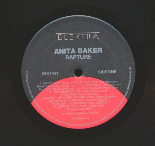 Anita Baker - Rapture | Elektra (96 04441) - 3 Anita Baker - Rapture | Elektra (96 04441) - 3