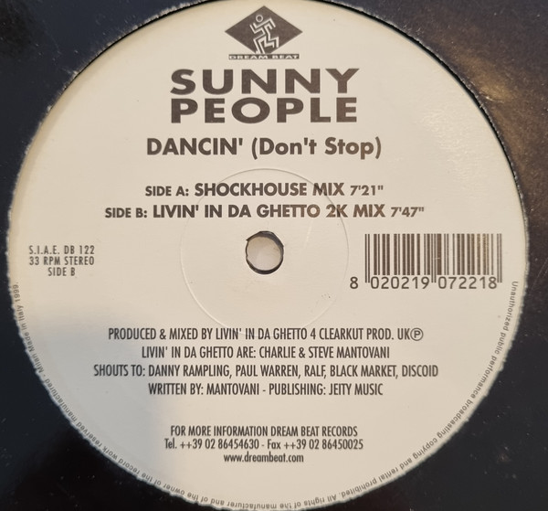 Sunny People - Dancin' (Don't Stop) | Dream Beat (DB 122)