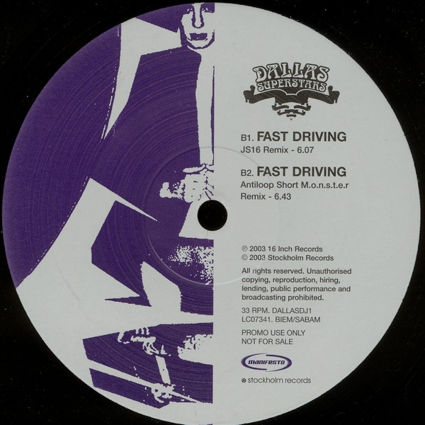 Dallas Superstars - Fast Driving | Manifesto (DALLASDJ1) - 3 Dallas Superstars - Fast Driving | Manifesto (DALLASDJ1) - 3