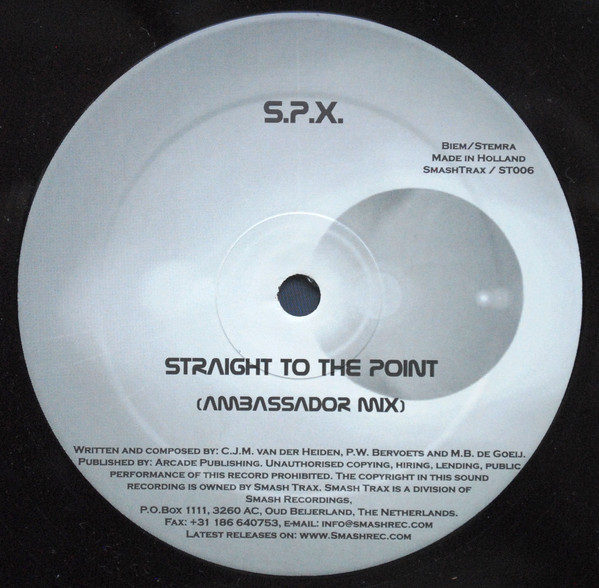 SPX - Straight To The Point | Smash Trax (ST006) - 3
