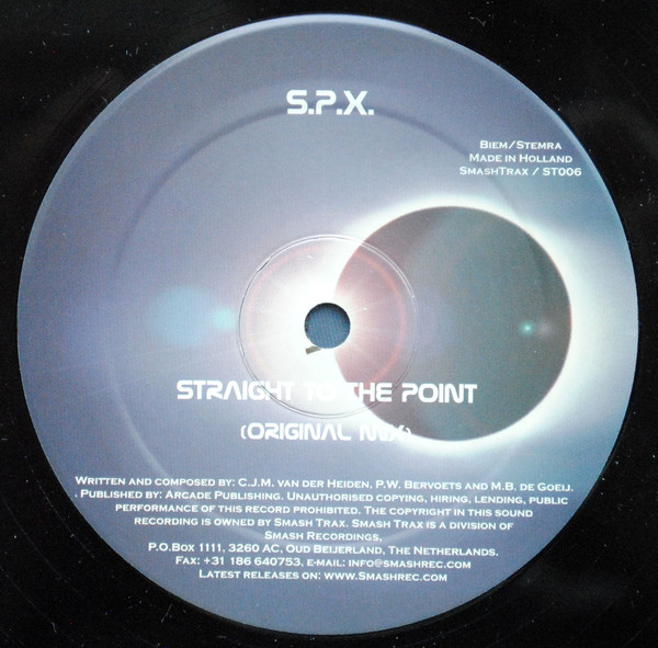 SPX - Straight To The Point | Smash Trax (ST006) - 2