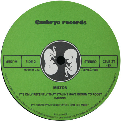 Ted Milton - Love Is Like A Violēnce | Embryo Records (CELE 2T) - 4