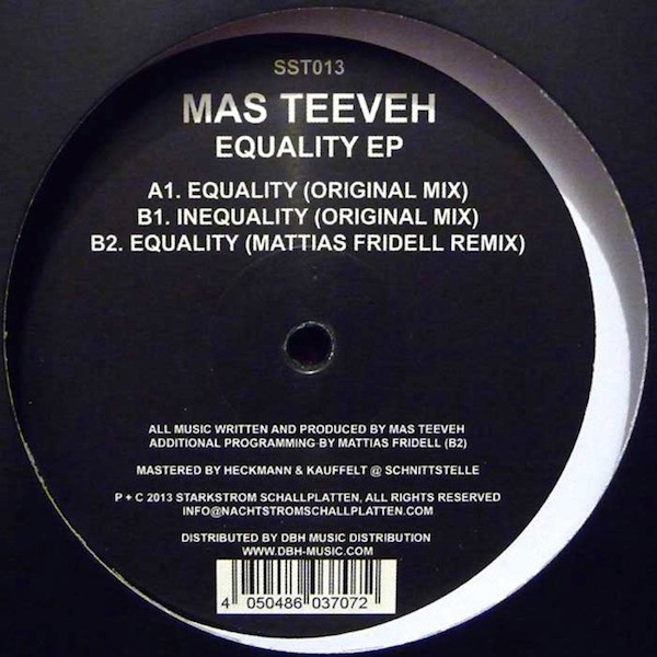 Mas Teeveh - Equality EP | Starkstrom Schallplatten (SST013)