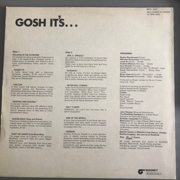 Bad Manners - Gosh It's... | Magnet (MAGL 5043) - 2