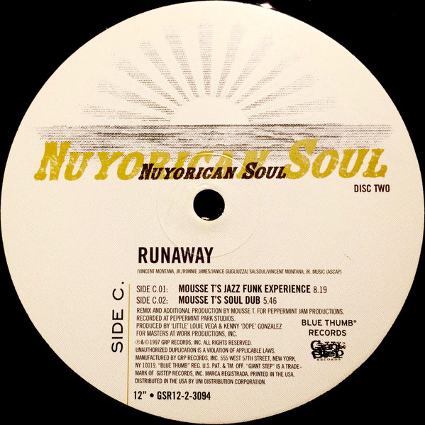 Nuyorican Soul Featuring India - Runaway | Giant Step Records (GSR12-2-3094) - 4 Nuyorican Soul Featuring India - Runaway | Giant Step Records (GSR12-2-3094) - 4