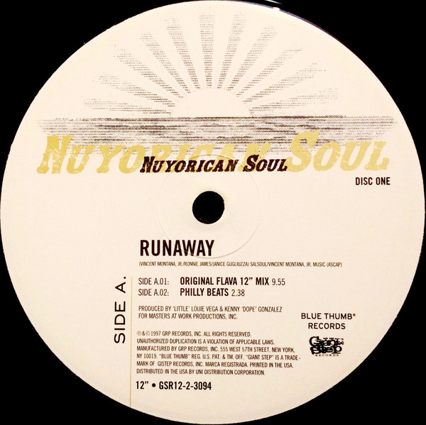 Nuyorican Soul Featuring India - Runaway | Giant Step Records (GSR12-2-3094) - 3 Nuyorican Soul Featuring India - Runaway | Giant Step Records (GSR12-2-3094) - 3