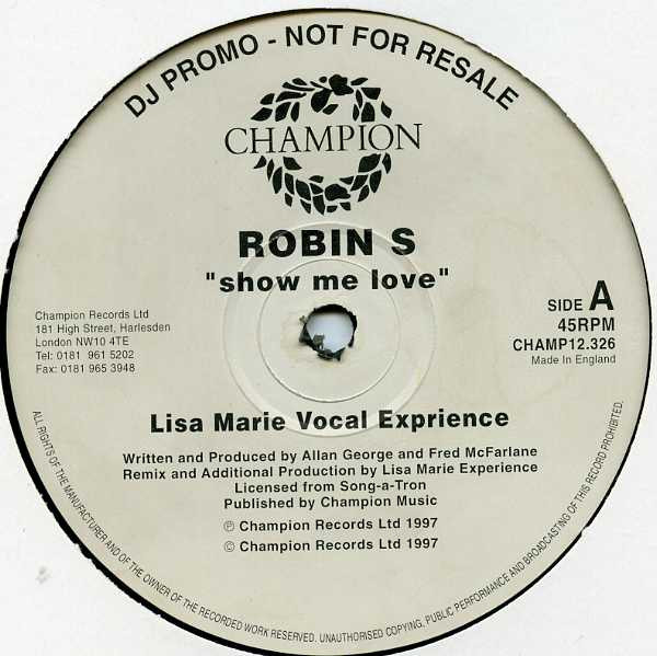 Robin S - Show Me Love | Champion (CHAMP12.326)