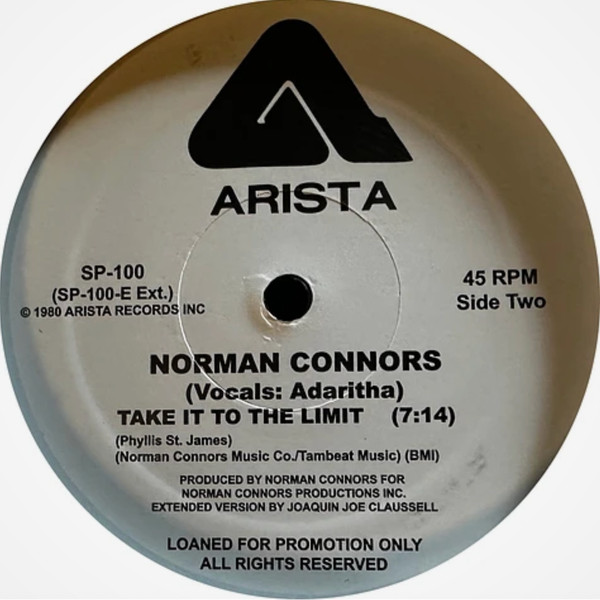 Norman Connors - Take It To The Limit | Arista (SP-100) Norman Connors - Take It To The Limit | Arista (SP-100)
