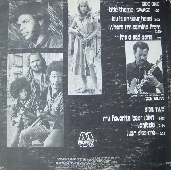 Don Julian - Savage - Super Soul Soundtrack | Money Records (MS 1109) - 2 Don Julian - Savage - Super Soul Soundtrack | Money Records (MS 1109) - 2