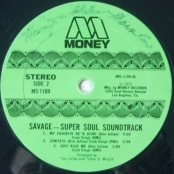 Don Julian - Savage - Super Soul Soundtrack | Money Records (MS 1109) - 4 Don Julian - Savage - Super Soul Soundtrack | Money Records (MS 1109) - 4