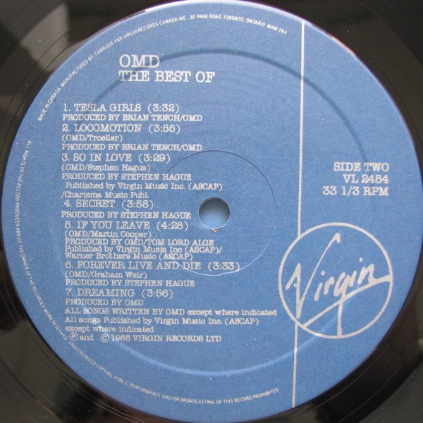 Orchestral Manoeuvres In The Dark - The Best Of OMD | Virgin (VL 2454) - 4 Orchestral Manoeuvres In The Dark - The Best Of OMD | Virgin (VL 2454) - 4