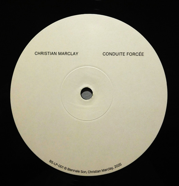 Christian Marclay - Conduite Forcée | Biennale Son (BS-LP-001) - 4