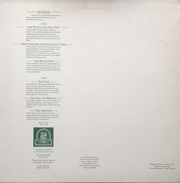 The Enid - Six Pieces | Not On Label (The Enid Self-released) (ENID 4) - 2