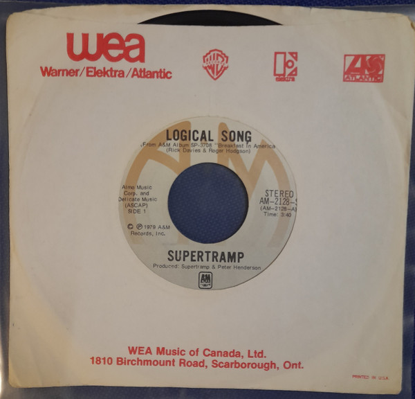 Supertramp - The Logical Song | A&M Records (AM-2128-S)