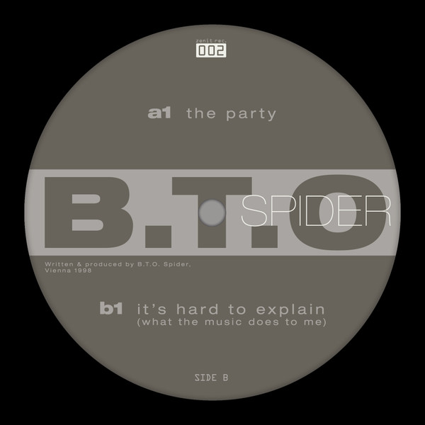 BTO Spider - The Party / It's Hard To Explain | Zenit - ZNT (ZNT002)