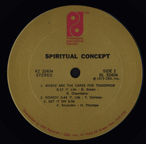 Spiritual Concept - Spiritual Concept | Philadelphia International Records (KZ 32404) - 4