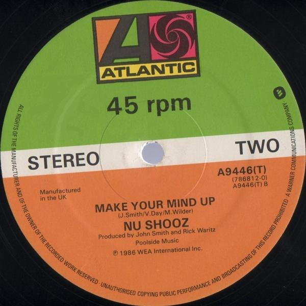 Nu Shooz - I Can't Wait | Atlantic (A9446(T)) - 2