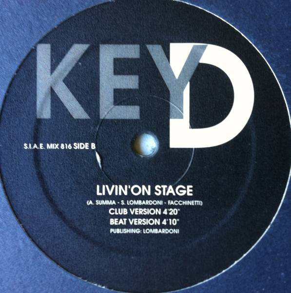 Key D - Livin' On Stage | Discomagic Records (MIX  816) - 2