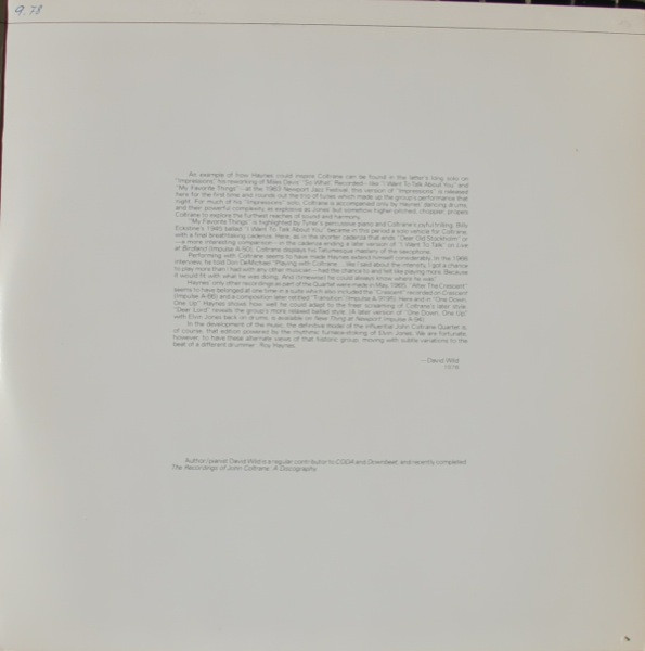 John Coltrane - The Mastery Of John Coltrane / Vol. II To The Beat Of A Different Drum | ABC Impulse! (IZ 9346/2) - 3