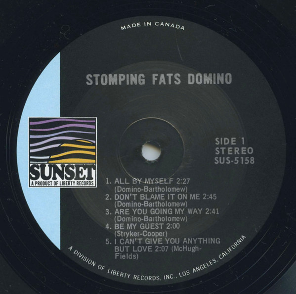 Fats Domino - Stompin' | Sunset Records (SUS-5158) - 3