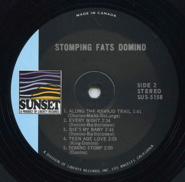 Fats Domino - Stompin' | Sunset Records (SUS-5158) - 4