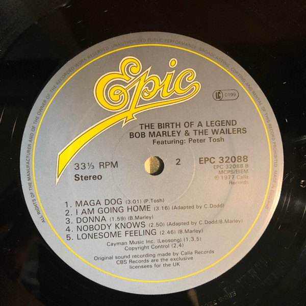 Bob Marley & The Wailers Featuring Peter Tosh - The Birth Of A Legend | Epic (EPC 32088) - 4