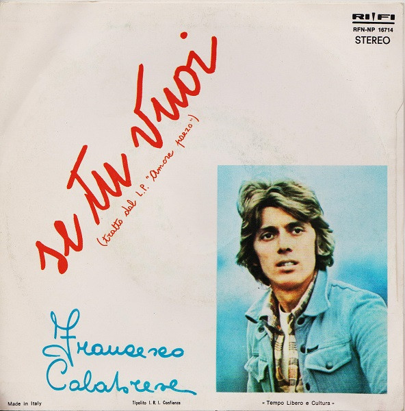 Francesco Calabrese - Love Me... | Rifi (RFN-NP 16714) - 2