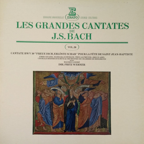 Johann Sebastian Bach - Les Grandes Cantates De JS Bach (Vol.26) | Erato (STU 70665) - main