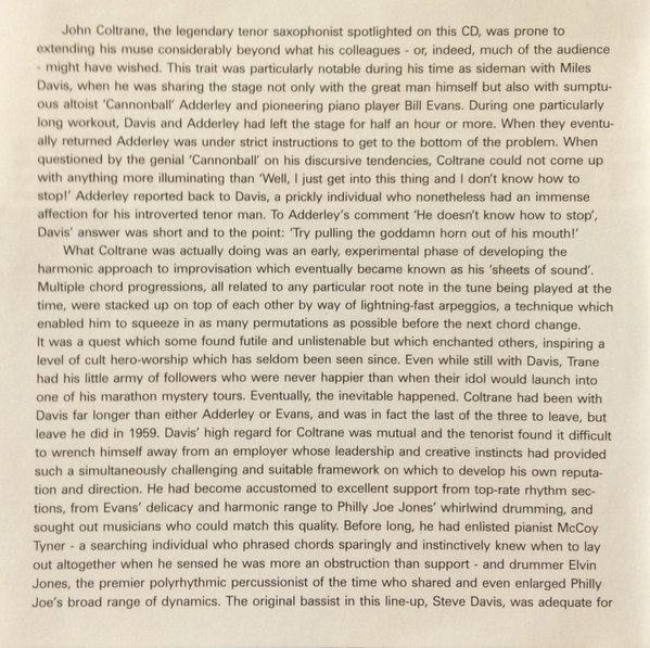 John Coltrane - Transcendence | Summit (SUMCD 4166) - 3