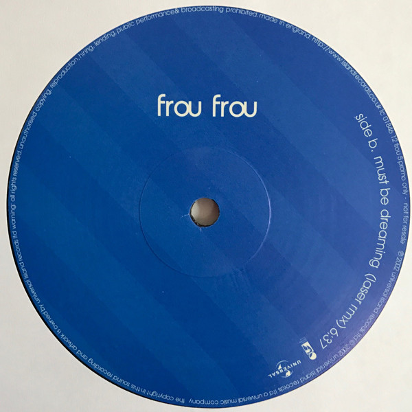 Frou Frou - Must Be Dreaming | Island Records (12 FROU 5 PROMO) - 4