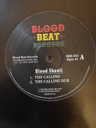 Blood Shanti - The Calling | Blood Beat Records (BBR-003) - main
