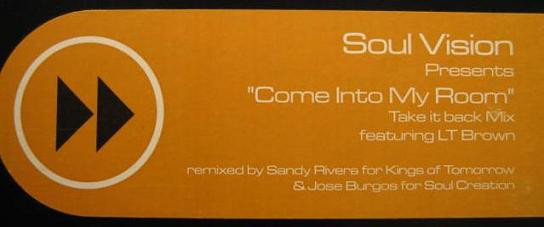 Soul Vision Featuring LT Brown - Come Into My Room | Deep Vision Records (DVR010) - main