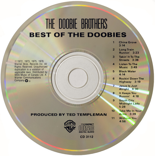 The Doobie Brothers - Best Of The Doobies | Warner Bros. Records (CD 3112) - 3