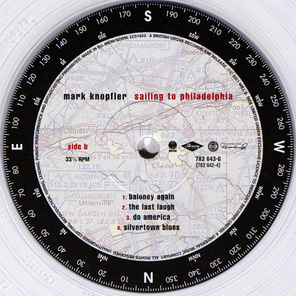 Mark Knopfler - Sailing To Philadelphia | Vertigo (783 642-4) - 4
