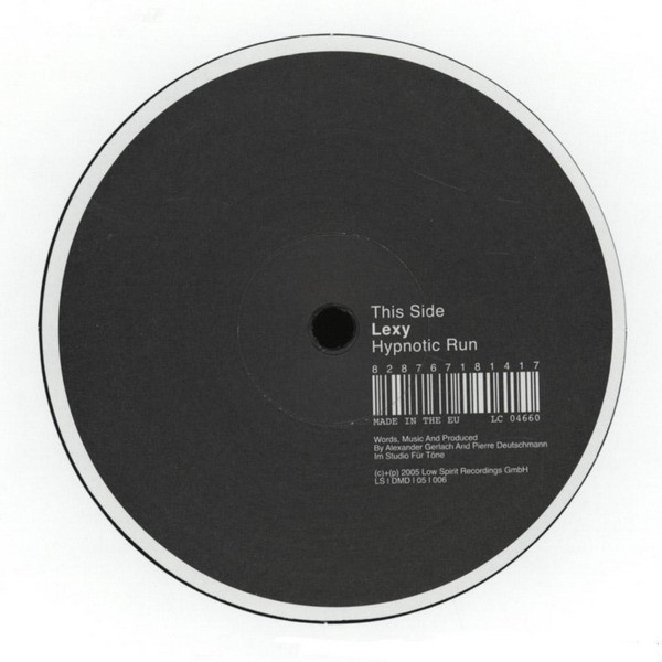 Lexy - Scream, When You Burn / Hypnotic Run | Low Spirit Recordings (LS | DMD | 05 | 006)