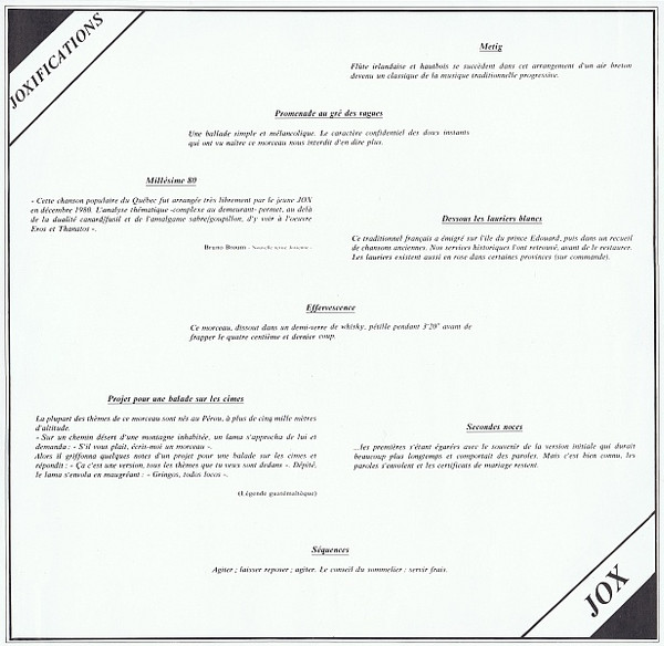 Jox - Joxifications | F.L.V.M. (FLVM 3035) - 3