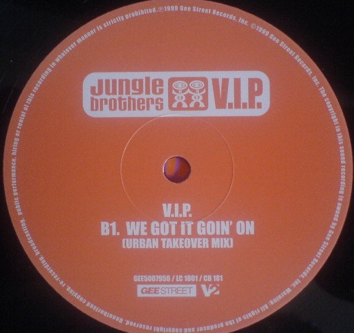 Jungle Brothers - V.I.P. | Gee Street (GEE 5007956) - 4