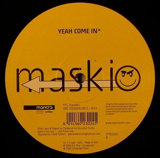 Maskio - Monday / Yeah Come In | Mantra Smiles (MTR2302) - 2