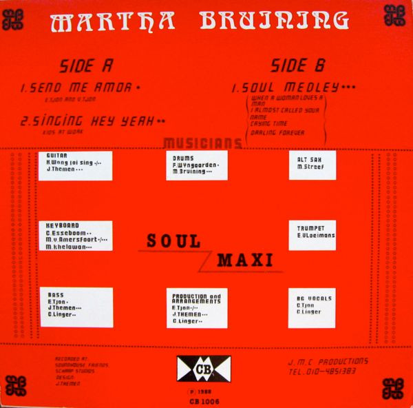 Martha Bruining - Soul Maxi | CB Records (CB 1006) - main