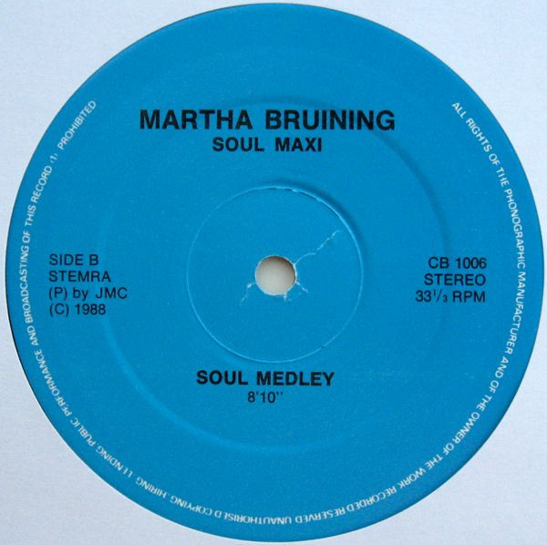 Martha Bruining - Soul Maxi | CB Records (CB 1006) - 3