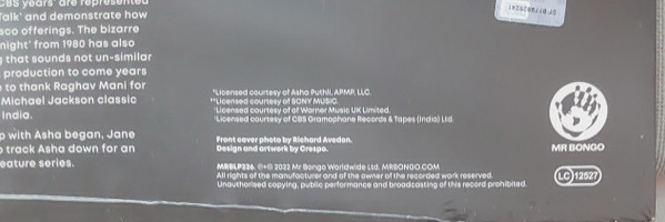 Asha Puthli - The Essential Asha Puthli | Mr Bongo (MRBLP226) - 4